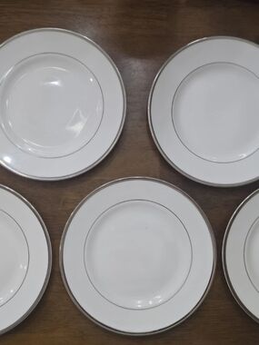 Set Of 5 WEDGWOOD STERLING BONE CHINA Salad Plates  Made In England